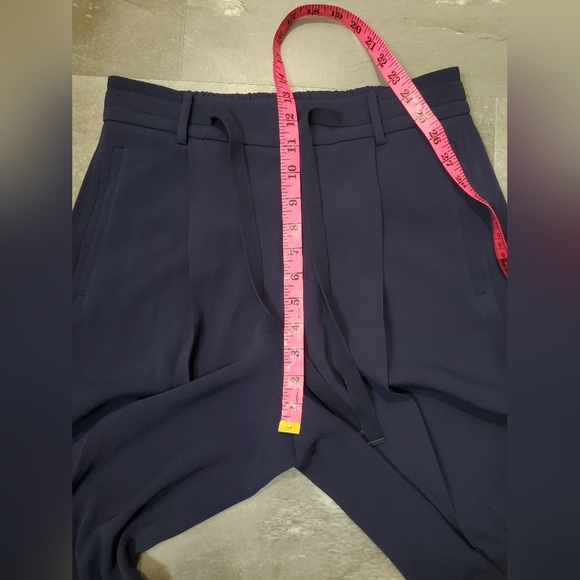 Vince Wide Leg Pull-on High Rise Pants. Navy Blue. Size S. 29" Inseam. - Picture 12 of 13